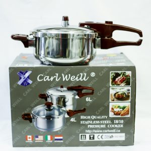 2 SET OF 4L & 6L STAINLESS STEEL PRESSURE COOKER