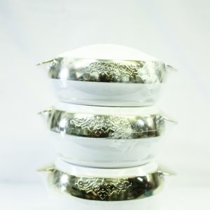 3 PIECE WHITE COLORED SET COOLER