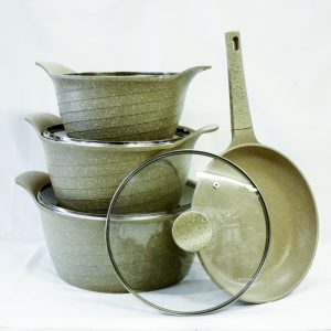 3 SET OF NON STICK POT WITH ONE FRYPAN SET