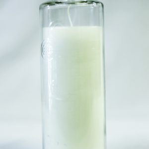 SMALL BOTTLE OF WHITE CANDLE