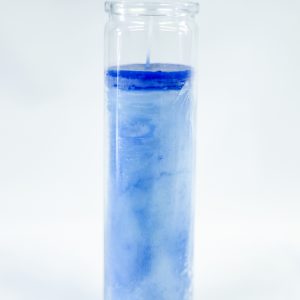 SMALL BOTTLE OF BLUE CANDLE