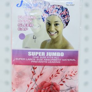 SUPER JUMBO FLORAL SATIN SLEEP CAP